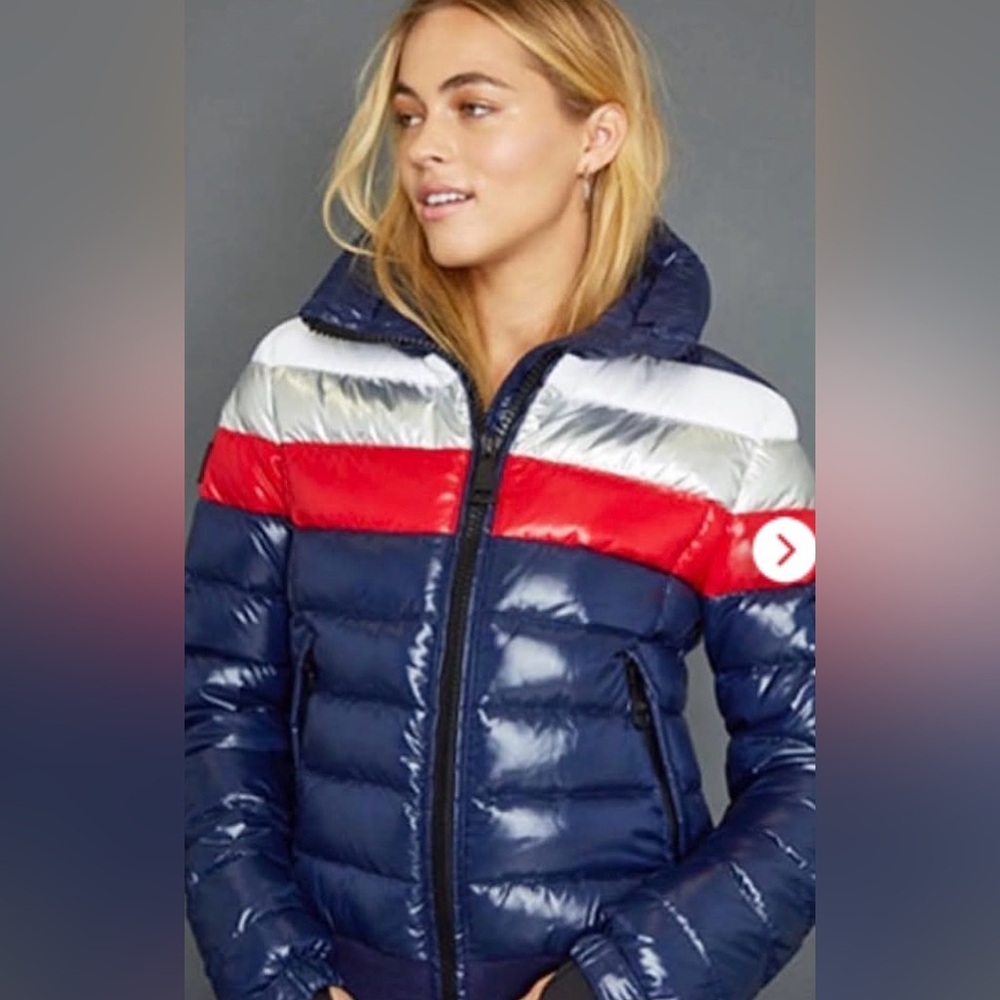 Sam Starburst Striped Down Jacket - image 1